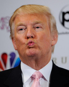 Donald Trump silly face